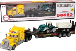 Daljinsko voden tovorni tovornjak s prikolico 60 cm in bagerjem z lučmi