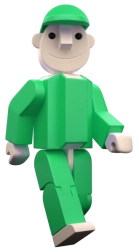 Seváček zeleni (velik in mali) – figurica za sestavljanko SEVA