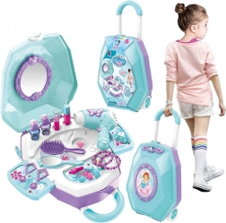 WOOPIE toaletna mizica 2v1 salon lepote v kovčku za otroke