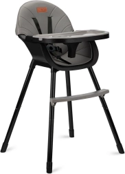 Visok stolček za hranjenje MoMi Reki 3v1 črna