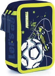 Šolski tridelni peresnik brez polnila – nogometni motiv