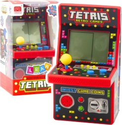 Mini igralni avtomat Tetris Retro 49 iger 1676 nivojev Rdeč