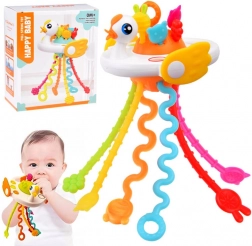 Senzorična igrača in grizalo v obliki laboda za dojenčke