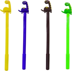 Kemični svinčnik z dinozavrom, črna polnitev 0,5 mm – mešanica barv