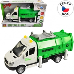 Smetiščno vozilo na vztrajnik z lučmi in zvokom