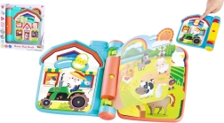 Interaktivna igralna knjižica na kmetiji z zvoki, plastična, 6m+