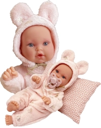 Antonio Juan Kika realistična dojenčica 27 cm z mehkým telesom in gibljivimi okončinami