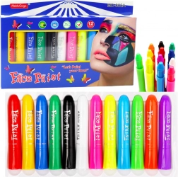 Set za poslikavo obraza - 12 barvnih flomastrov