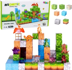 Magnetne gradbene kocke 3D svet – 114 kosov