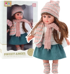 Punčka SWEET ANGEL v zimskem oblačilu 36 cm