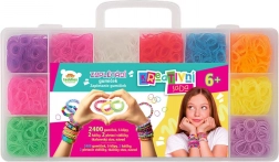 Kreativni komplet za prepletanje elastik s statvom in dodatki