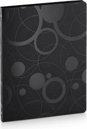 Registrovnik Black and White črn A4