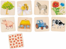 Leseno spominsko pexeso Podeželje od GOKI