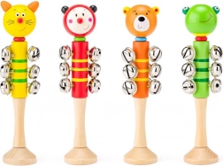 Lesena raglja z zvončki – živalice