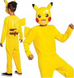 Otroški kostum POKEMON Pikachu z masko (4–6 let, 109–126 cm)