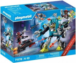 Playmobil robot proti jadralniku – sestavljanka 96 delov
