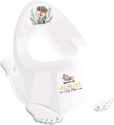 Igralni otroški nočni kahlič protizdrsen Wild & Free lisica bel