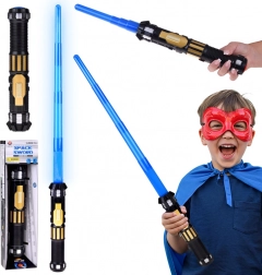 Zložljiv svetlobni meč z modrim rezilom in zvočnimi učinki