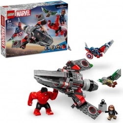 lego marvel kapitan amerika vs red hulk – zračna bitka (76292)