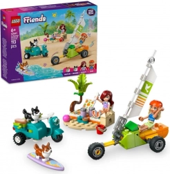 Lego Friends pustolovščina s psički deskarji in skuterjem