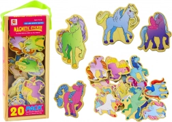 Barviti leseni magneti samorogi