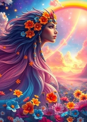 Sestavljanka Mavrično dekle 500 koščkov