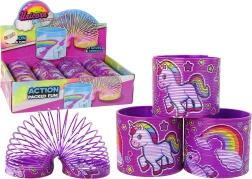 Kultna vijolična vzmet z samorogom