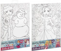 Slikanje po številkah na platno BESTIES 29,7 × 19,5 cm