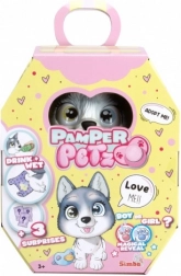 figurica Pamper Petz husky – interaktivno kužek s pitjem in lulanjem