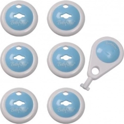 Varnostni pokrovi za vtičnice BABY ONO, 6 kosov, beli