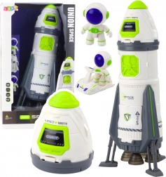 Kozmična raketa z astronavti in vozilom – svetlobni in zvočni učinki