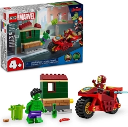 LEGO MARVEL Iron Man na motorju in Hulk 4+