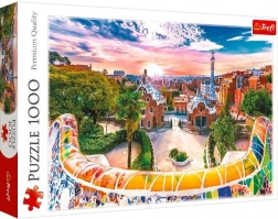 puzzle 1000 koščkov – sončni zahod nad BARCELONO