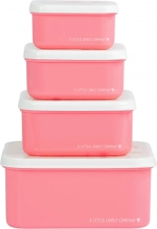Set štirih škatlic za malico A Little Lovely Company – Sladoled