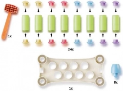 PlayEco zabijalska igra z barvnimi klinčki iz reciklirane plastike