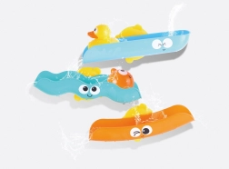 Vodna steza za v kad z vakuumskimi priseski