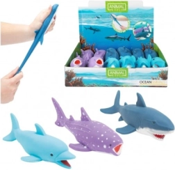 Raztegljiva antistresna morska žival iz silikona, polnjena s peskom