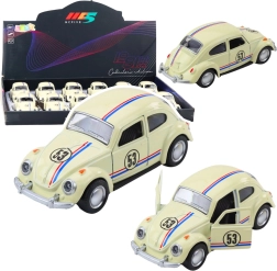 Kovinski klasični hrošč 1:32 z navijalnim pogonom, odpirajočimi se vrati, bež