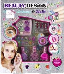 lukky set beauty design make-up in nohti za otroke
