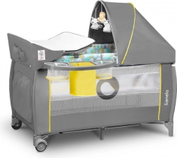 Potovalna posteljica Sven Plus znamke Lionelo – rumena