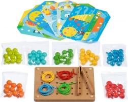 Lesena mozaika s pinceto in vezenjem LUCY & LEO