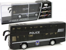 Dvonadstropni policijski avtobus s frikcijskim pogonom ter svetlobnimi in zvočnimi učinki