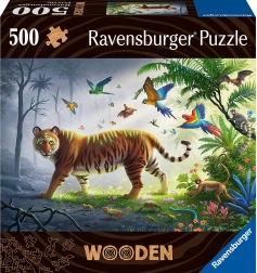 Lesene sestavljanke tiger v džungli 500 kosov RAVENSBURGER