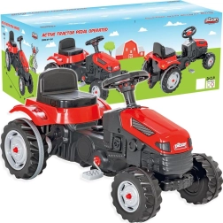 Rdeči traktor na pedala
