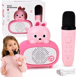 Interaktivni otroški karaoke z Bluetooth mikrofonom in zvočnikom – zajček