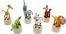 Safari lesena stiskalna živalca