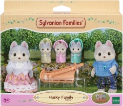 Družina haskijev SYLVANIAN FAMILIES – komplet figuric s sanmi
