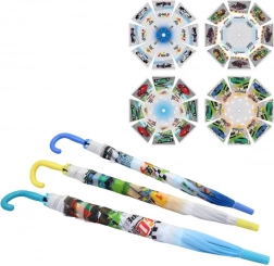 Otroški dežnik z motivi avtomobilov