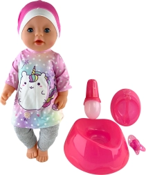 Lulajoča dojenčica z dodatki, 45 cm