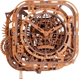 lesene 3D sestavljanke WOODEN CITY stenska ura Gear Globe